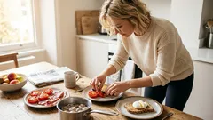 Engelsk frukost på ett nytt sätt: mindre fett, mer grönsaker.